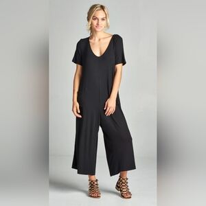 Casual Black Jumpsuit 2XL